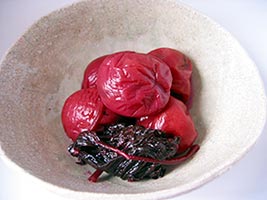 手作りしそ梅干し